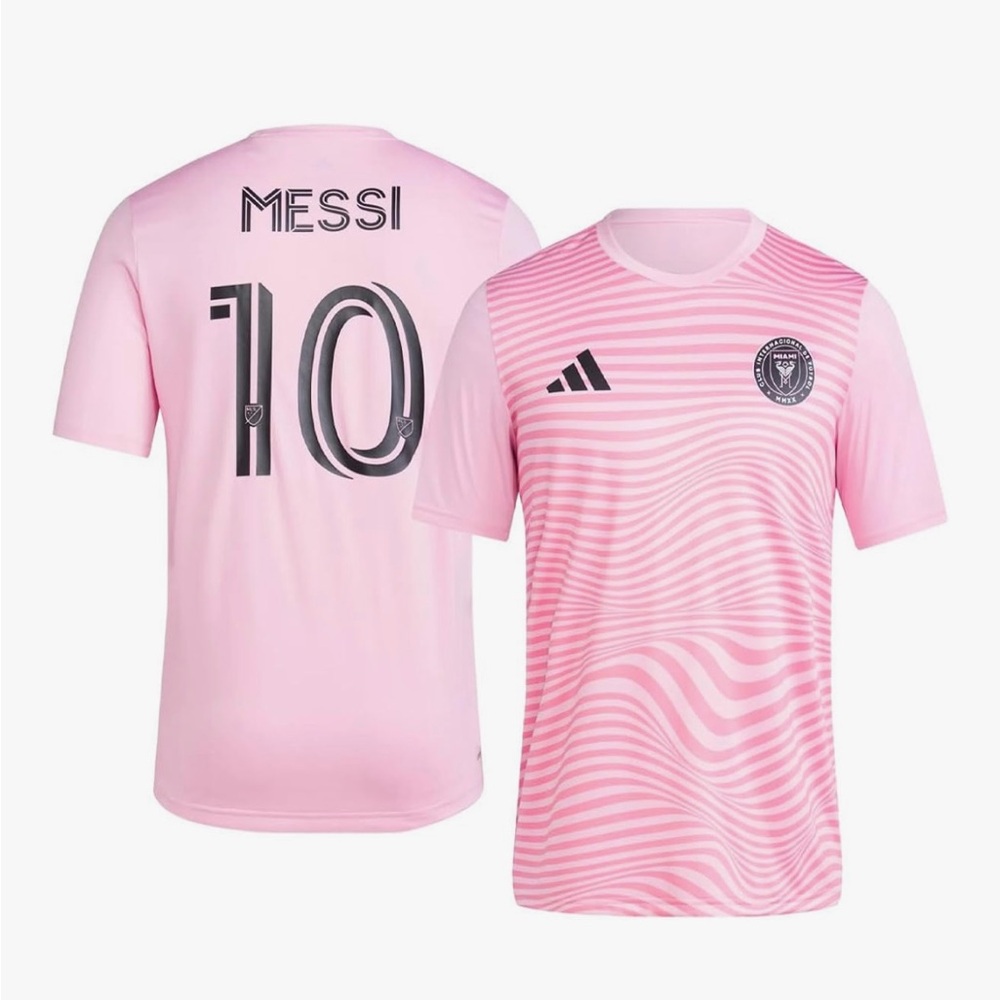 Adidas Adult Inter Miami CF Lionel Messi #10 Pink soccer shirt size 2XL NWT